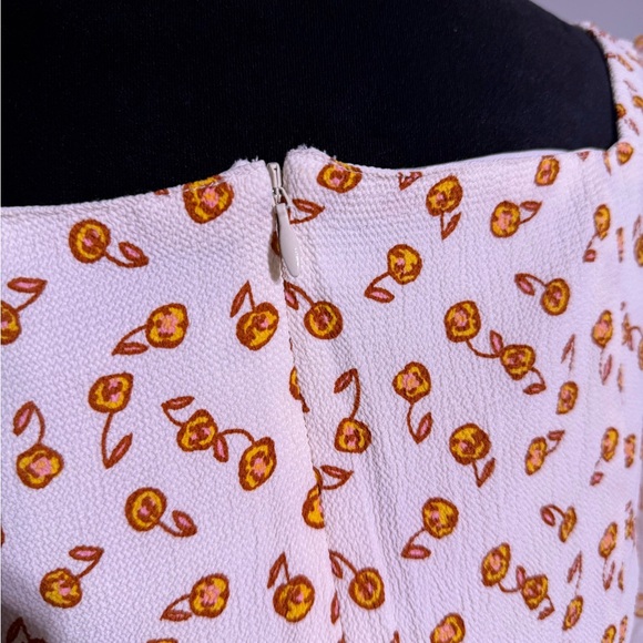 French Connection Floral Print Floral Print Domed Midi Dress size M - Picture 5 of 8